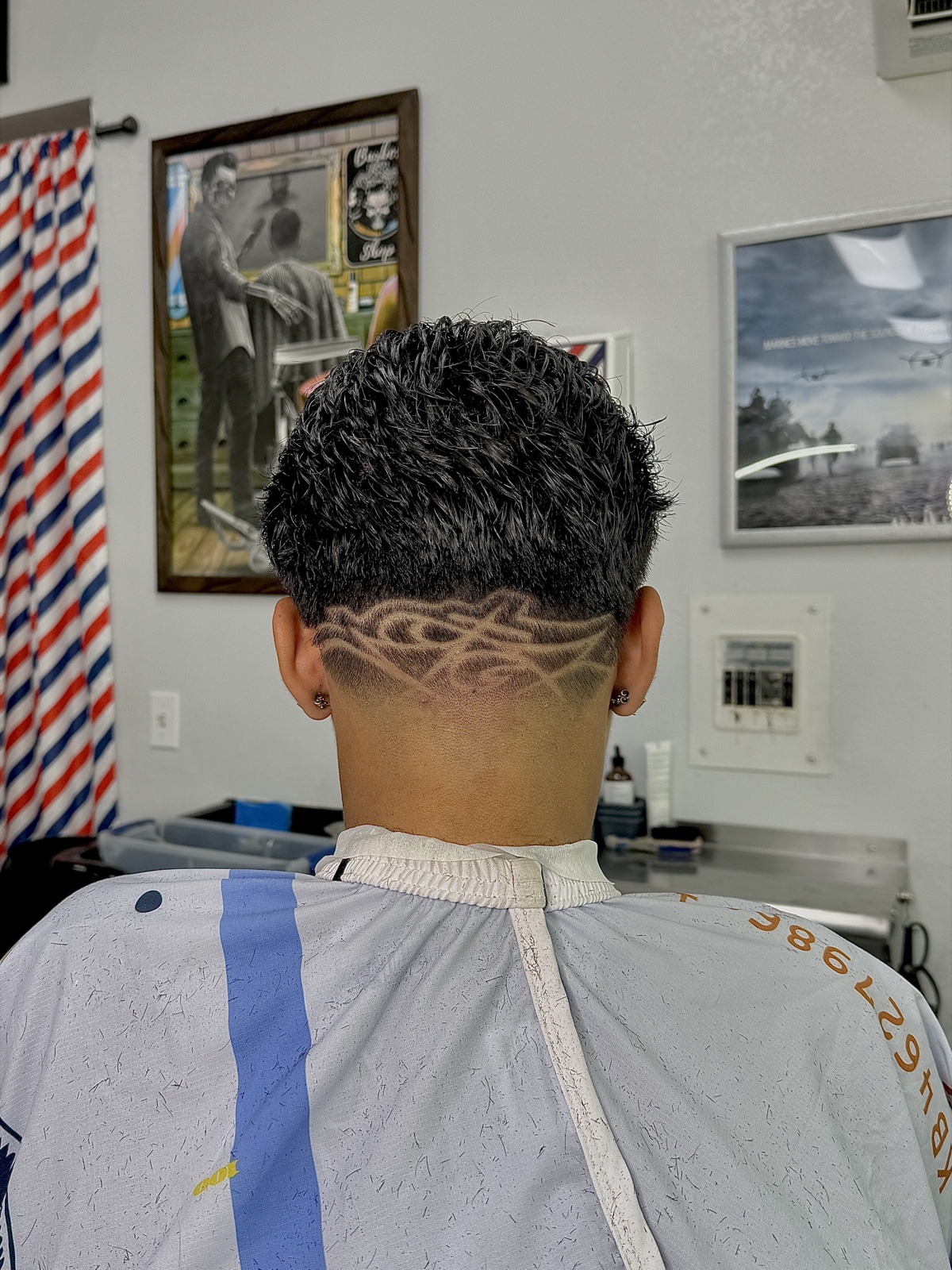 Detailed hair design — back of head